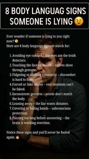 How to Spot a Liar Instantly – 8 Body Language Tricks 🤥