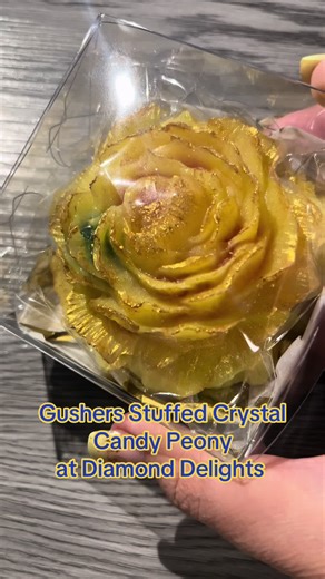 Gushers Stuffed Crystal Candy Peony from Diamond Delights #kohakutou #candyshop #ediblegems