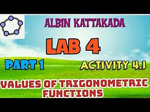 MATHS LAB CLASS//LAB-4//TRIGONOMETRIC FUNCTIONS//ACTIVITY-4.1//TRIGONOMETRIC VALUES