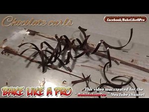 Chocolate Curls By BakeLikeAPro