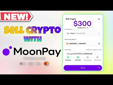 Sell Crypto in Moonpay: Transfer Crypto to Bank | Moonpay Step-by-Step Guide