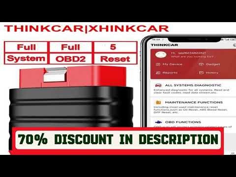 #Thinkcar Thinksafe OBD2 Bluetooth Scanner Code Reader Car All System Scan 5 Reset OBD 2 Auto Diagn