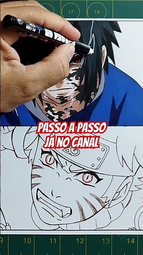 How to Color Naruto vs Sasuke in the Valley of the End | Step by Step