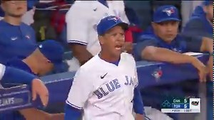 A very animated Charlie Montoyo gets tossed for arguing a strike 3 call 🤔 What are your thoughts on the umpiring this season? | Tim and Friends