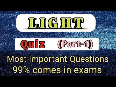 Part-1 | Light | Class- 8th | Science Quiz | MCQs with Answers | CBSE