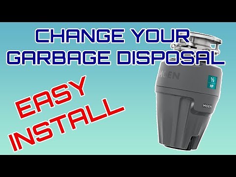 How to EASILY Install a NEW GARBAGE DISPOSAL ---- MOEN EX50c 1/2 HP