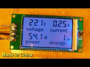 Peacefair PZEM-021 (v2.0) - Вольтметр, Амперметр, Ваттметр, Счётчик потреблённой энергии