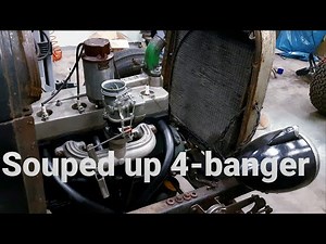 Hotrod 4-banger with Cyclone head, Stromberg 97 and a Scintilla Vertex magneto.