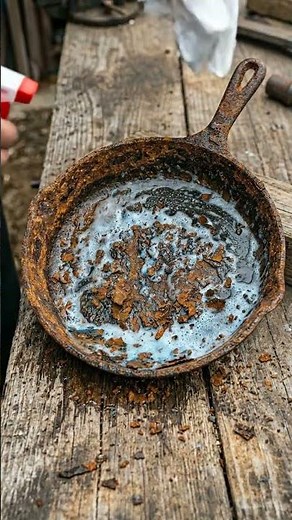 Satisfying Cast Iron Skillet Rust Removal & Restoration