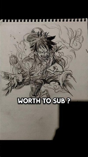 Let’s Draw Rubber… Then It’s Luffy ⚡ #shorts