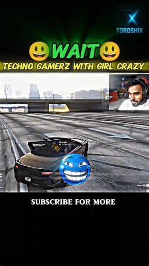 😱 Techno Gamerz with Girl in GTA 5 😂🔥 #shorts #gta5
