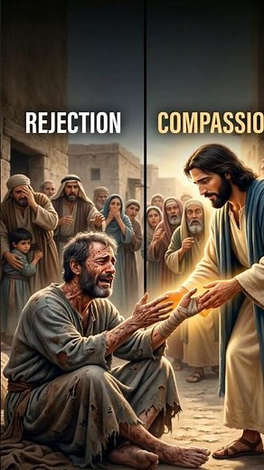 Jesus Touched the Leper 😢✨ | The Miracle That Shocked Everyone #christianshorts#biblestories #faith