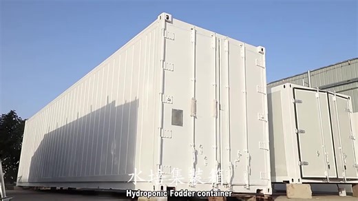 LYINE 1500kg/day Green Fodder Machine Shipping Container Farm With Hydroponic Growing Systems