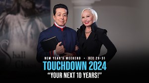 December 29-31, 2023 | Receive your Prophetic Word for 2024 as we step into these next 10 years in the power and provision of the Lord. Join Doctor Christian and Doctor Robin Harfouche with the entire global ministry family for this prophetic appointment. Make Your Plans: glb.re/47WRdFj … #touchdown2024 #newyearsweekend #watchnight #crossoverservice #prophetic #prophecy #word #christianharfouche #robinharfouche #christianharfoucheministries #internationalmiracleinstitute #apostolicglobalchurch #