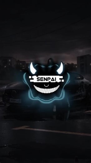 Stylized Urban Night Scene with Animated Devilish Figure