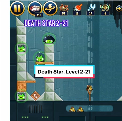 Angry Birds Star Wars. Death Star. Level 2-21 #angrybirdsstarwars #deathstar #angrybirdsgame #angrybirdsstarwarsgameplay