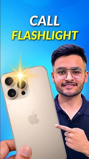 Day 25/365 How to Turn On Flashlight Notification For Incoming Calls on iphone #iphone #shorts