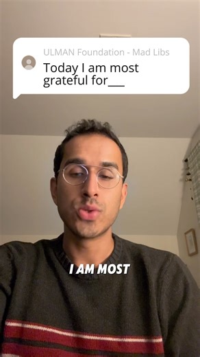 To continue embracing the season of gratitude, we invited several Ulman young adult cancer ambassadors to fill out a “Mad Libs style” reflection, as a way to spark a little play while also offering space for meaningful honesty and gratitude. ✏️ What they shared was powerful. A reminder that, while young adults often face shared fears and challenges, every cancer journey still carries its own unique moments, needs, and perspectives, each one is uniquely shaped by the person walking it. 🎗 This is