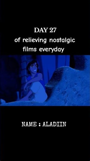 🎬 ALADDIN (1992) 🧞‍♀️🏺follow for more daily nostalgia 🌄☕ #aladdin #olddisney #viral #day501