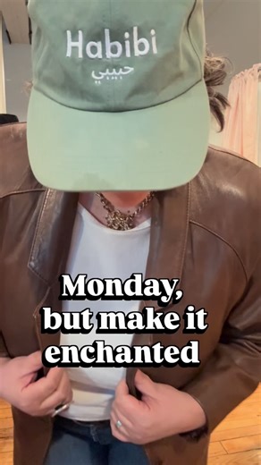 Bloom Consignment & Resale on Instagram: "Some pieces don’t follow trends. They follow you. Vintage Pelle leather, ankle-length with shoulders that mean business. Soft vintage faux fur with a little drama in the sleeve. Tried on after hours, under low lights, with nowhere to be but here. One more enchanted detail— the Habibi cap is from my besties at @lostgirlsvintage 🤍 If you’re in Chicago, don’t sleep on a visit. Both jackets are in the shop now 🤎 Open Friday–Sunday each week."