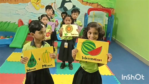 Grade PP1 – Compound Words Activity  To help children learn how two simple words join together to form a new word. Example: SUN + FLOWER = SUNFLOWER | Sanskriti Global Pre-School Manikonda | Facebook