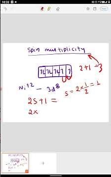 very easy trick to calculate spin multiplicity chemistry