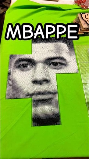 MAKING MBAPPE WITH HAMA BEADS #mbappe #hamabeads #soccer