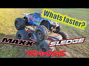 Traxxas Sledge vs Maxx V2 - what is faster? Not the outcome we thought!