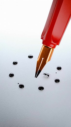 3D Animation of Ant in Black Circle