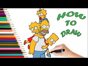 How to draw the Simpsons family|the Simpsons