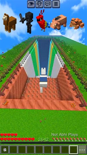 Mobs vs Fall Damage Challenge😱 Minecraft #3