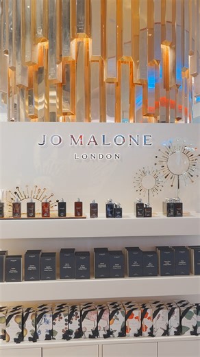 Golden touches, timeless scents ✨ Always amazed by the creative minds behind Jo Malone London, bringing another unique experience to life in Concourse D - a pop-up travellers can’t help but fall in love with. 💛 | Dubai Duty Free