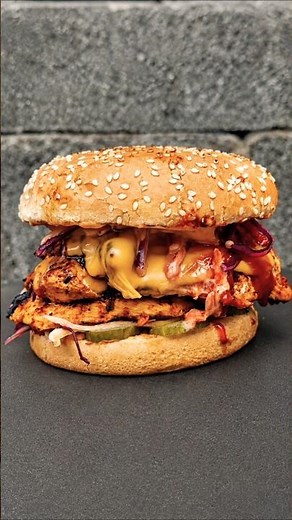 Nando’s Grilled Chicken Burger 🍔 #chickenburger #burger
