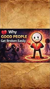 why good people get broken easily...?#why #animation #facts