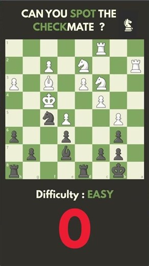 Pawn mate - Can you find it???♟️ — Chess Puzzle #1 #chess #chessshorts #beginnerchess