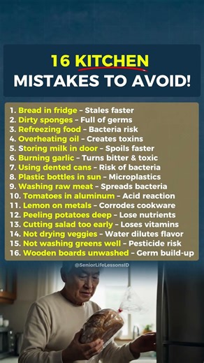 Kitchen Mistakes Seniors Must Avoid After 60