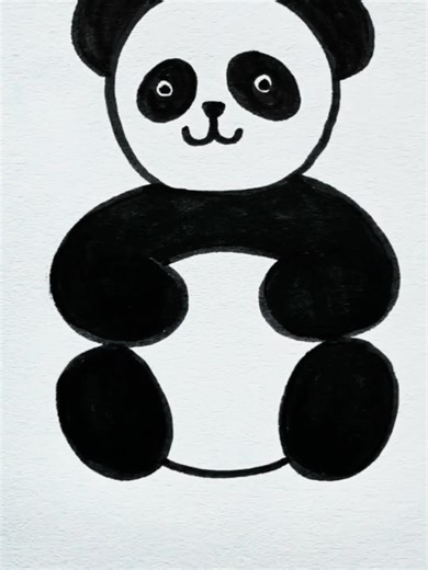 How to Draw a Cute Panda with Pencil