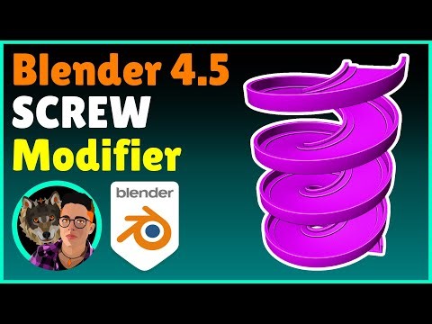 BLENDER 4.5 Screw Modifier (Tutorial ITA)