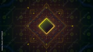 Endless Music Visualization for Club, Music Festivals, Social Media Music Channels, Concert etc. Logo or Text can be Placed in the Center of the Screen. Looped.