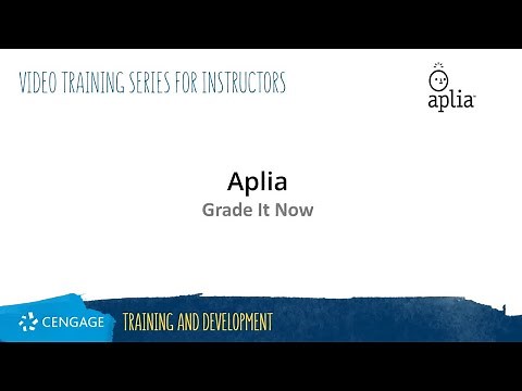 Aplia Instructor: Grade It Now