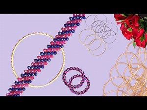 Reuse of old bangles || 2 in 1 || how to reuse old bangles || beaded bangles || beaded bracelet
