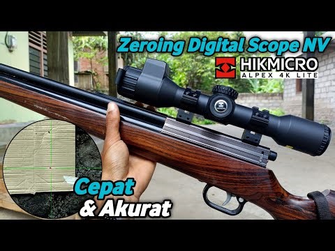Cara zeroing Digital Scope NV HIKMICRO ALPEX 4K LITE