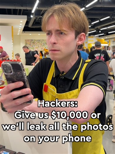 Please don't leak these... Hackers: Give us $10,000 or we’ll leak the photos on your phone. #LEGO