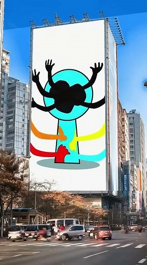 Doey Horror Poppy Playtime 4 SPRUNKI big screen in the city