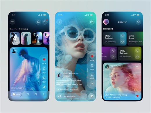 Social Media App – Short Video Mobile UI