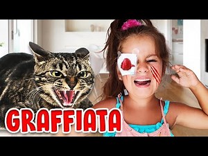 MARTINA MISSY SI È FATTA MALE ALL'OCCHIO!! IL GATTO L'HA GRAFFIATA MAMMA TY LE FA UNA PUNTURA