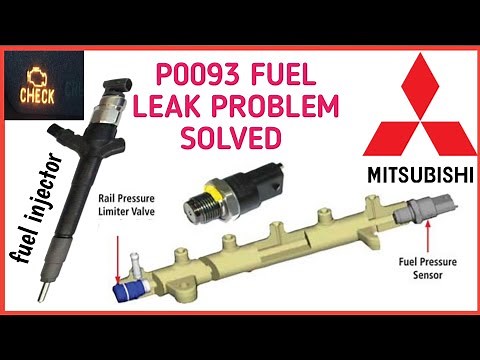 P0093 fuel system leak detected large leak Mitsubishi ! How to fix engine code p0093 Problem solved