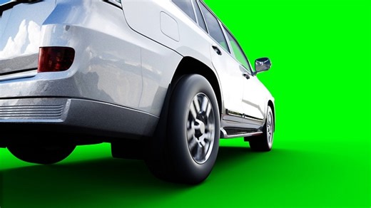 Car Crash, Green Screen, 3D. Free Stock Video