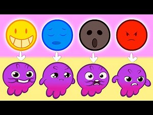 Groovy o Marciano aprende as emoções básicas: alegria, tristeza, raiva e medo | Desenhos educativos