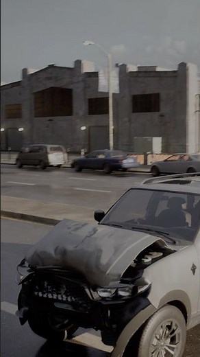 Brutal car crash in the game The Matrix Awakens PS5 - Gameplay 4K - Unreal Engine 5